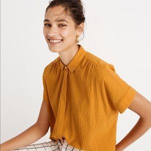 Madewell Hilltop Shirt in Mustard